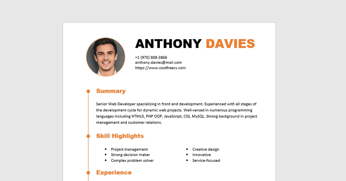 cv orange