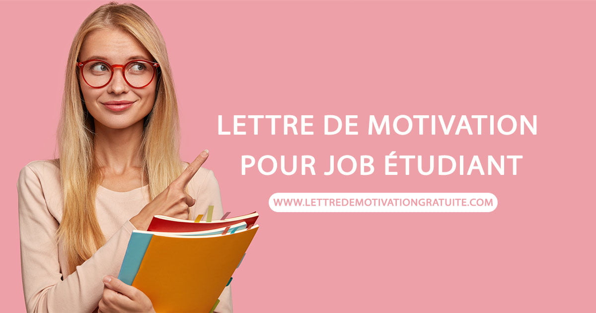 Lettre De Motivation Job étudiant Supermarché Lettre de motivation job étudiant - modèle lettre gratuit