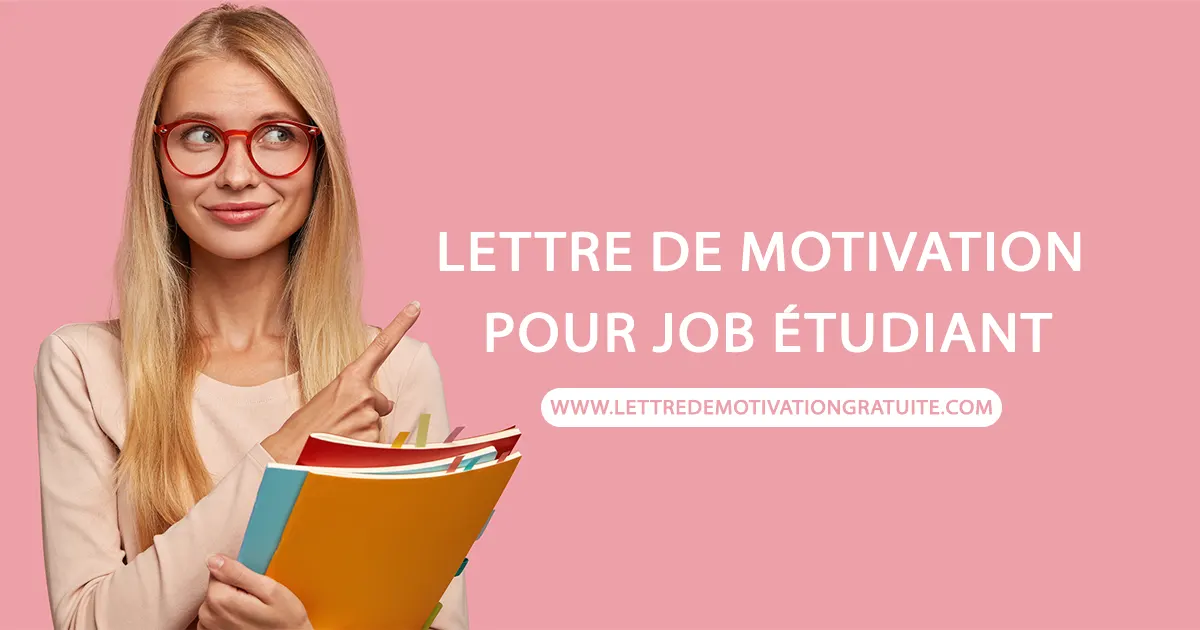 lettre de motivation job etudiant