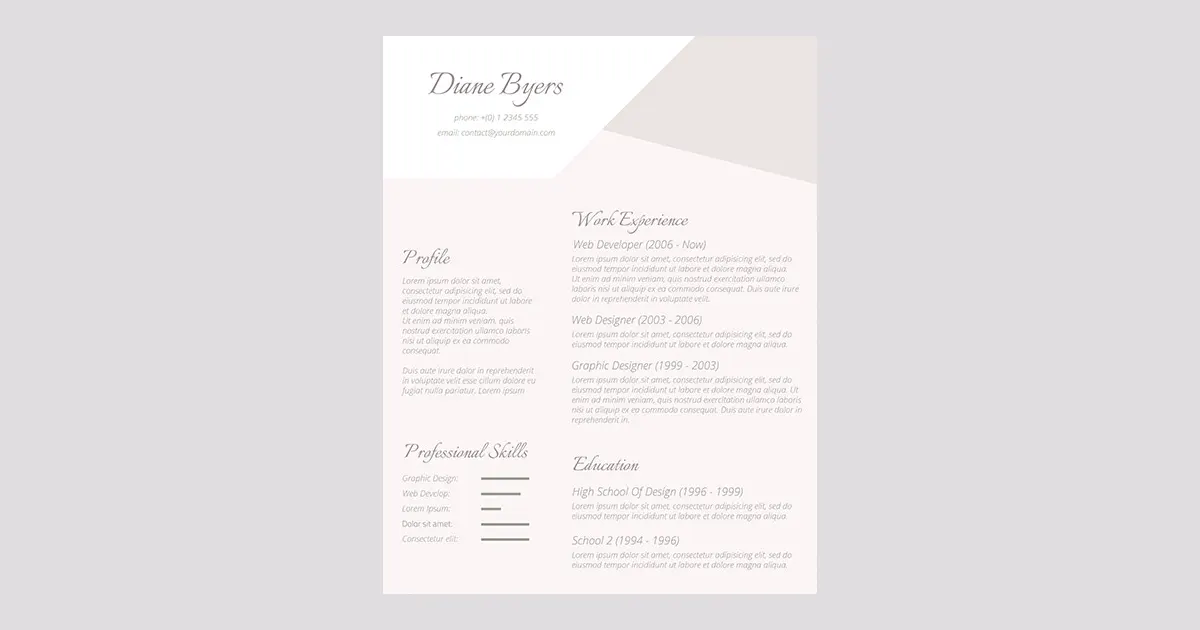 cv moderne 2023 gratuit